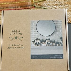 Bee & Willow Bottle Brush Tree Advent Calendar - Green and Brown